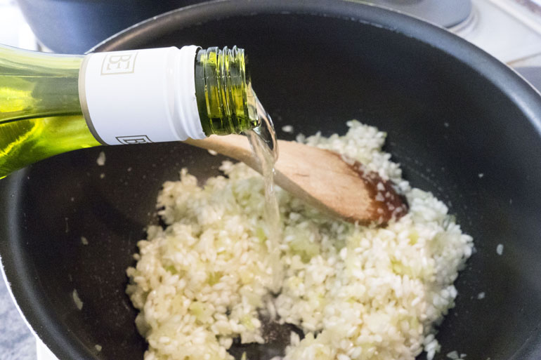 Easy Recipes White Wine Risotto & Grilled Prawns