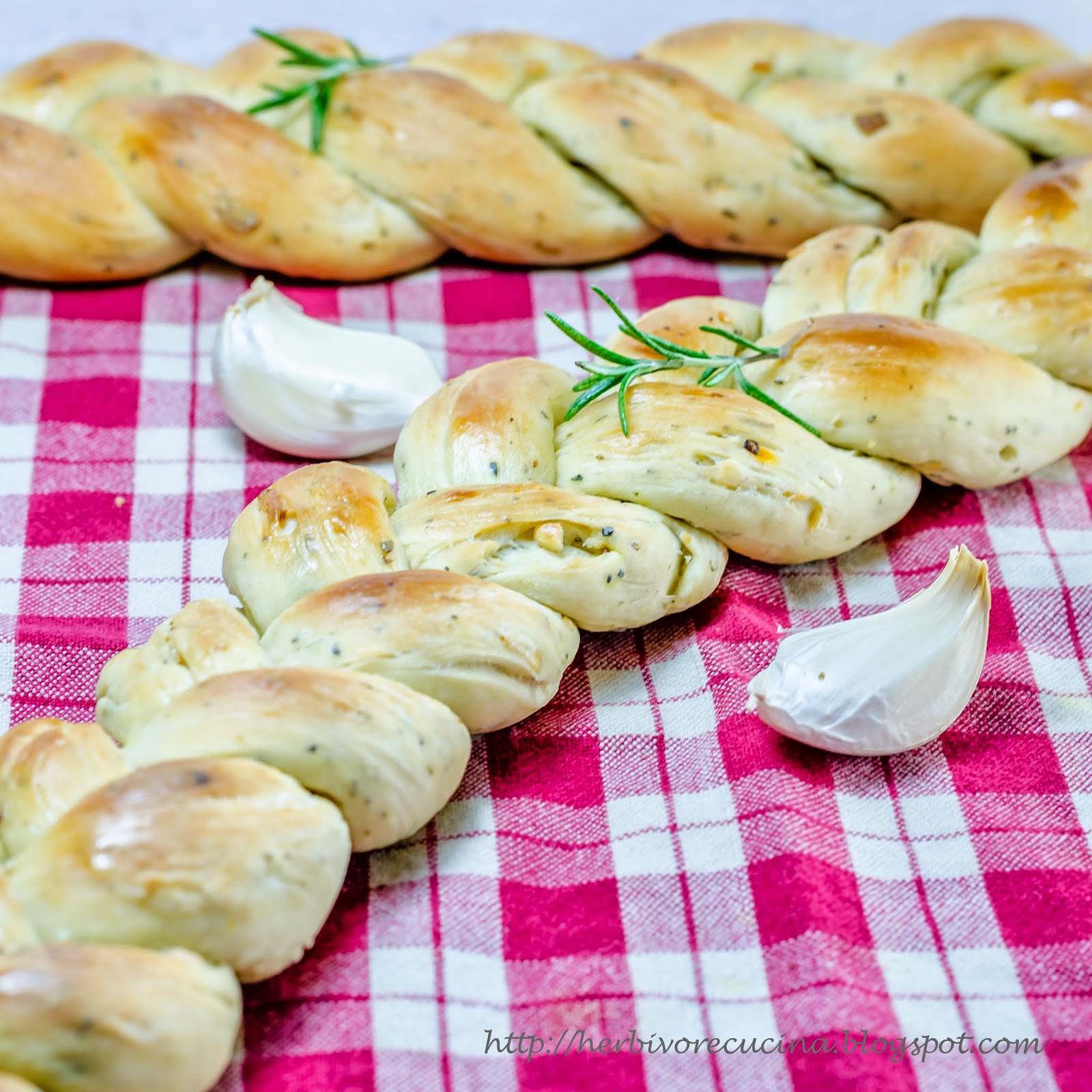 Herbivore Cucina Rosemary Garlic Braid Bread