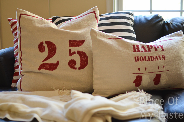 Diy Drop Cloth Pillow Covers