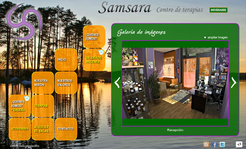 página web del centro de terapias Samsara, en Madrid: alquiler de salas para terapias naturales y terapias alterativas y crecimiento espiritual: fisioterapia, reiki, shiatsu, chi kung, yoga, acupuntura, medicina tradicional china, masajes, pilates, meditación, psicología