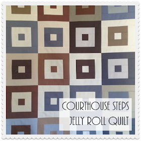 Courthouse Steps Jelly Roll Quilt