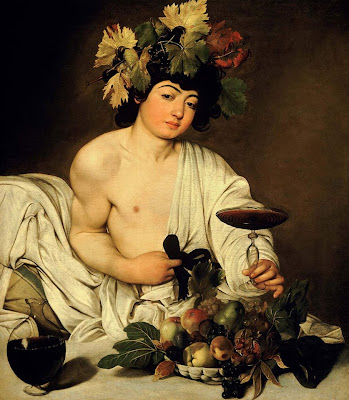 Bacco,+1596 97+ +Olio+su+tela,+95+x+85+cm,+Galleria+degli+Uffizi,+Firenze+ + +Copia