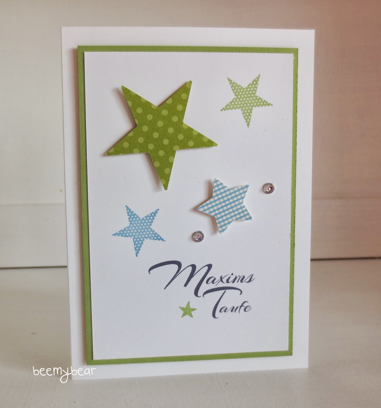 Stampin with Beemybear: Einladungen zur Taufe