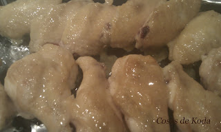Alitas de pollo al curry