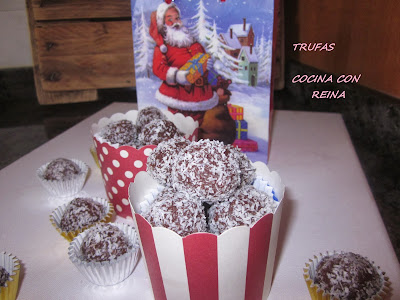 Trufas De Coco Y Chocolate
