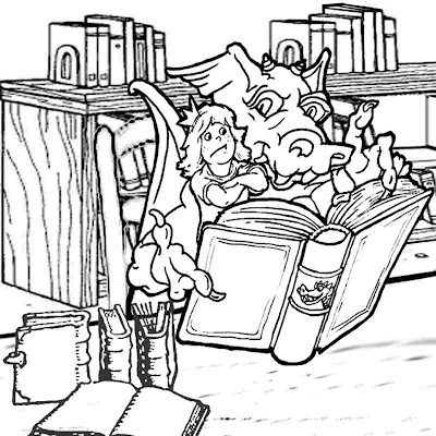 Medieval age images fantasy dragon coloring pictures to print and color in worksheets for children