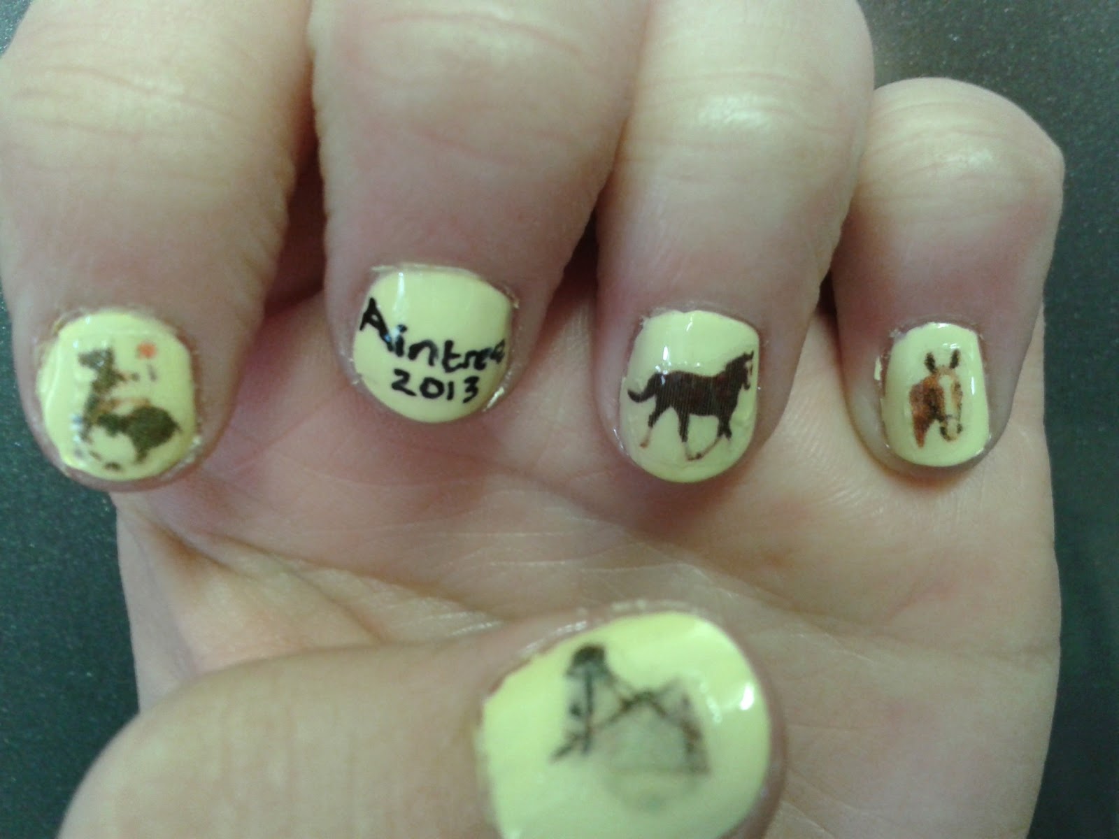 always trust the gene genie Aintree Grand National and Horse nail art