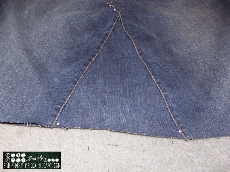 maternity jean skirt knee length