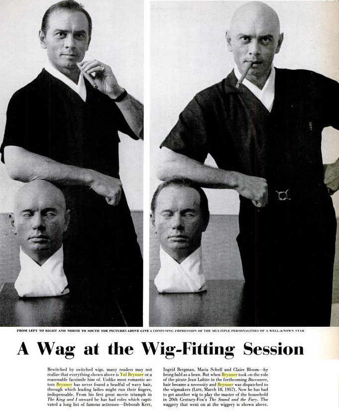 fashionEphemera: Yul Brynner with hair