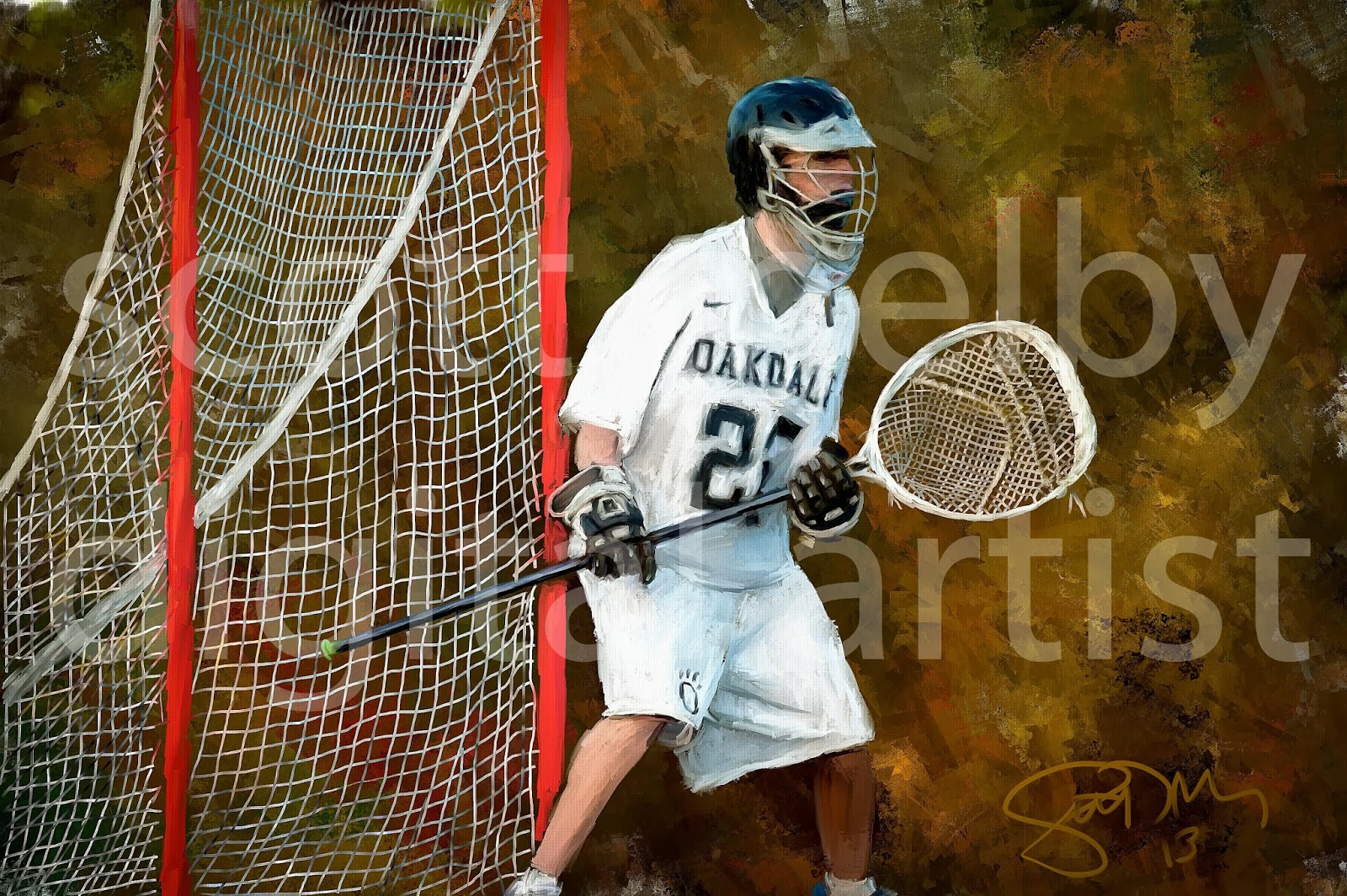 Lacrosse Art by Scott Melby