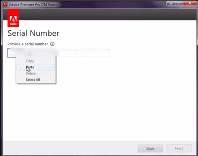 Adobe Premiere PRO CC2015 serial key or number