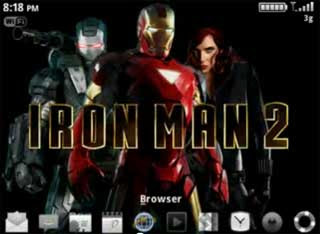 Tema Iron Man untuk semua tipe BlackBerry