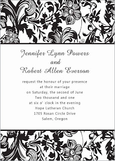 black and white wedding invitations2