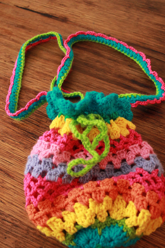 For the Love of Crochet Along Rainbow bag