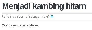 Lahir Dari Hati Kambing Hitam
