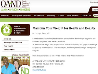 Maintain Your Weight for Health and Beauty, The Art of Life Community Health Centre Open House, May 7, 2012