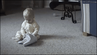 Animals vs kids (40 gifs), animals being jerks gif, dogs taking out baby