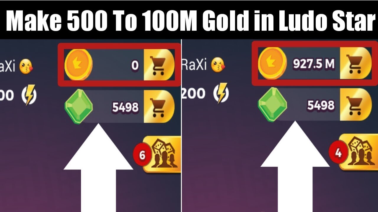 HOW TO MAKE 500 TO 100M GOLD IN LUDO STAR | LUDO STAR GOLD HACK/TRICK |