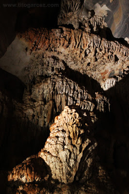 Últimas formações a serem vistas dentro da gruta da Lapinha, em Lagoa Santa - Minas Gerais