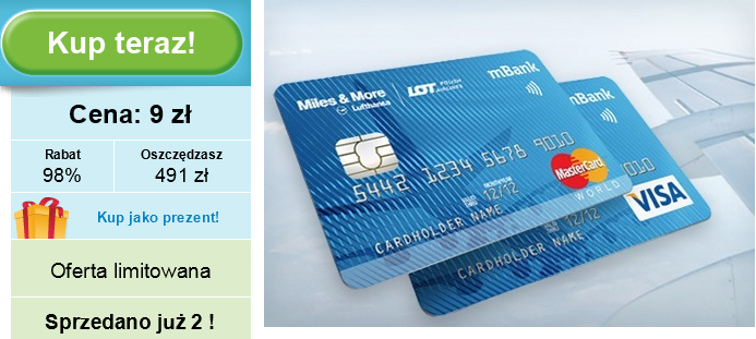 Karta kredytowa Miles & More mBank Groupon Visa MasterCard