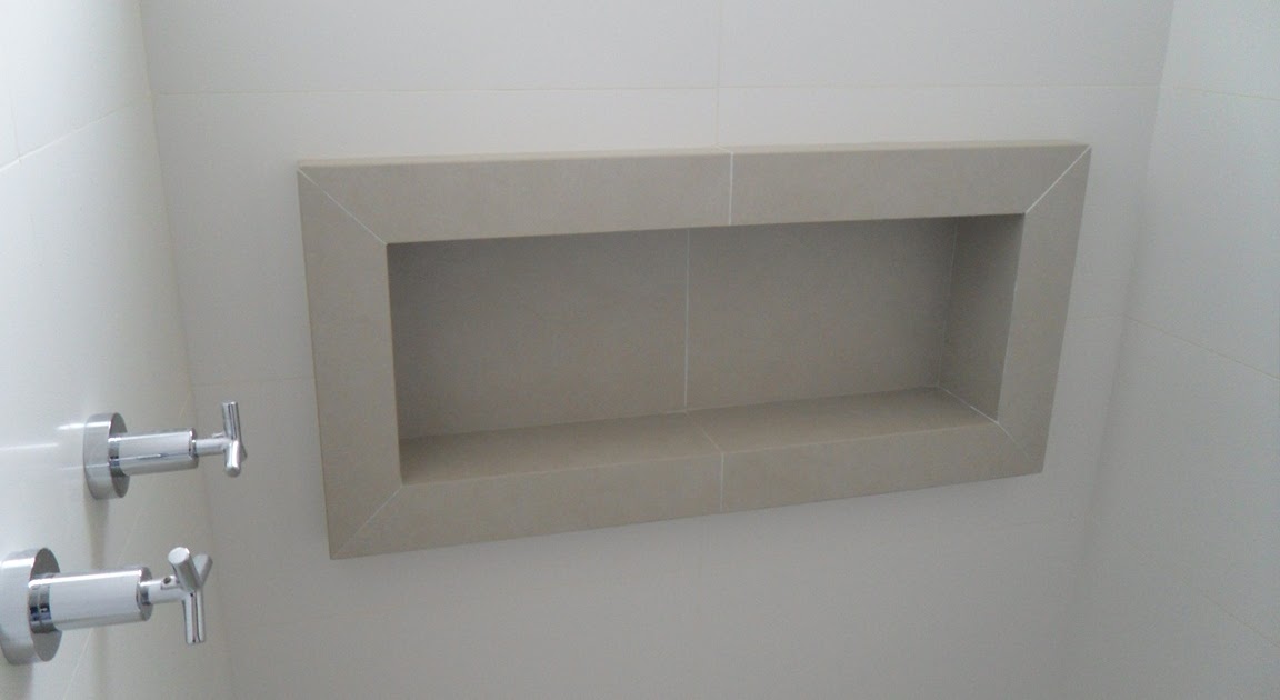 Bel Taglio , cortes especiais em porcelanato Banheiro com nichos moldura sa -> Borda Nicho Banheiro Bel Taglio , cortes especiais em porcelanato Banheiro com nichos moldura sa -> Borda Nicho Banheiro