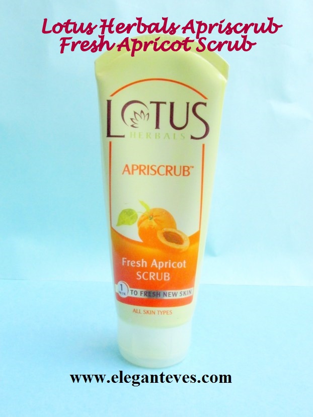 Review of Lotus Herbals ApriScrub Fresh Apricot Scrub Elegant Eves
