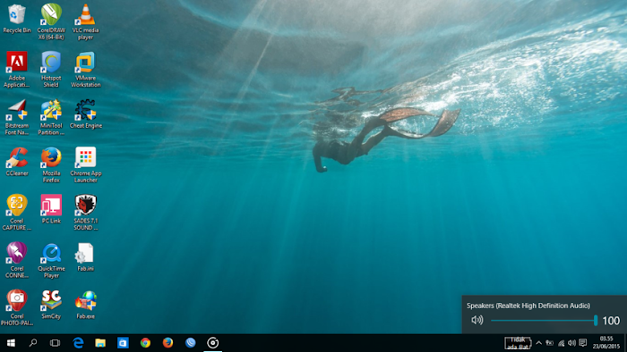 System tray, tampilan baru pada WIndows 10 System tray, tampilan baru pada WIndows 10