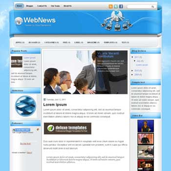 WebNews blogger template. template blogspot magazine style. download free template magazine blogger. download blogger template 3 column