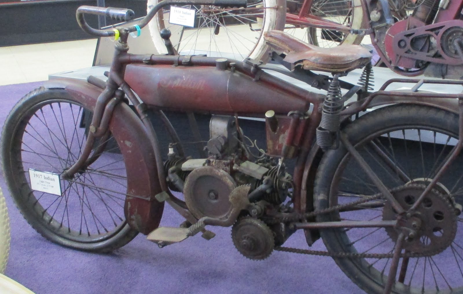 INDIAN 1917 FLATTWIN - MOTORCYCLEPEDIA  NEWBURGH NY.