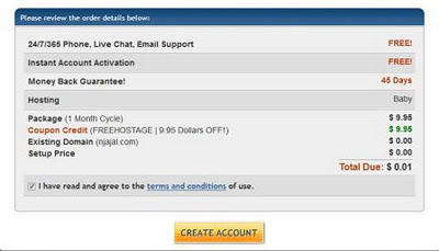 1 Cent Hostgator Coupon Code