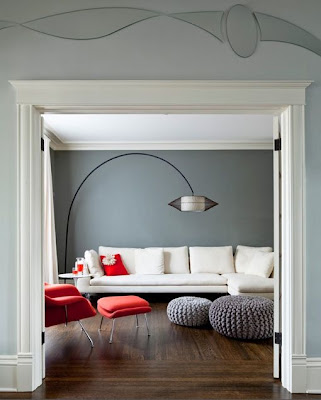 De andar por casas: gama de grises para tus paredes Color paredes con muebles blancos
