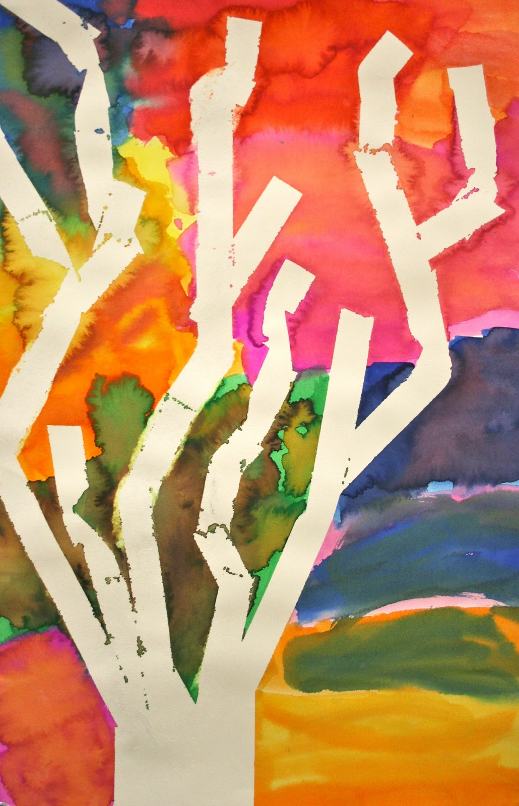 FLYING CRAYONS and other adventures in my elementary art room MASKING