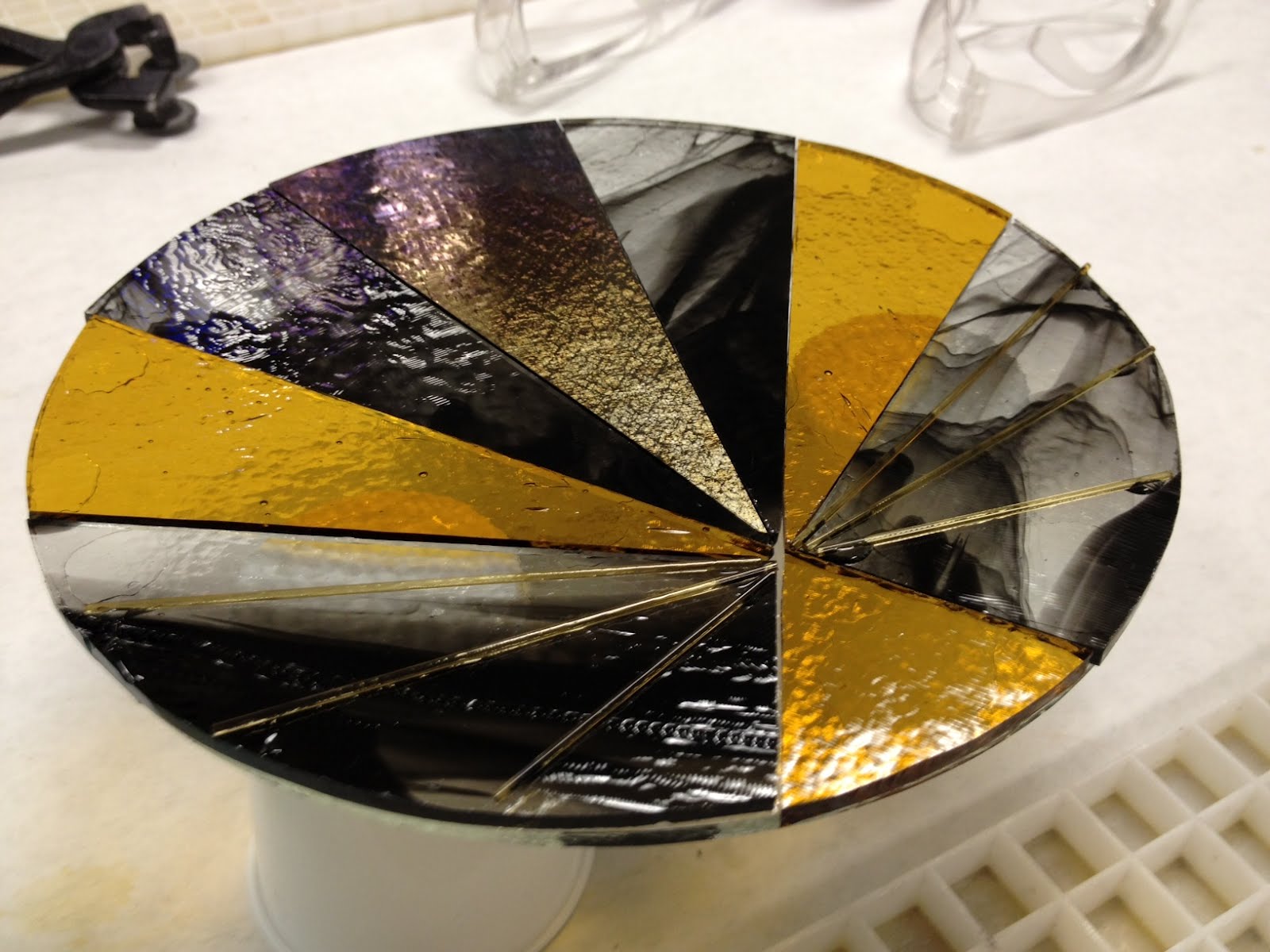 Drilling Holes In The Sky Glass Fusing 3