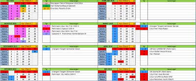 Kalender Pendidikan MI / RA 2013 / 2014 ~ MI Tarbiyatusy Syubban
