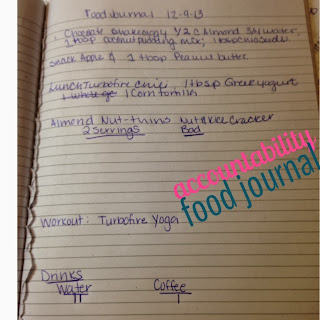 Keep a food journal to stay on track