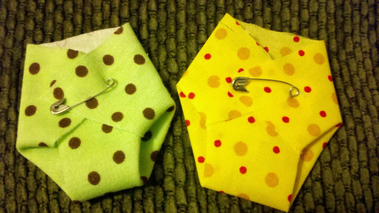 Homemade crafts by Kathleen Amanda's Baby Shower DIAPER PIN GAME