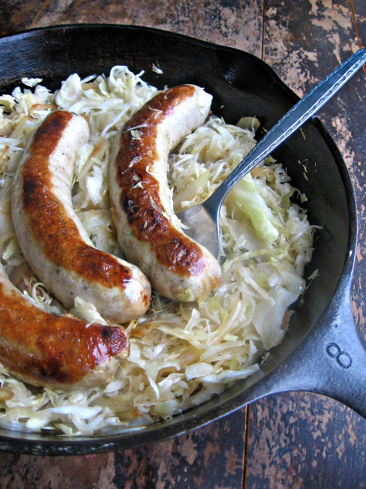 sweetsugarbean In the Family Making Sauerkraut (with Turkey Sausages)