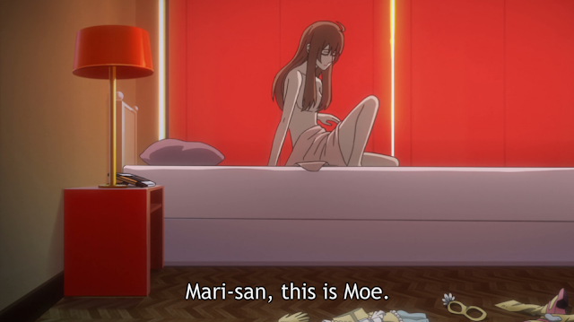 The most shocking part of this scene: she still has an answering machine.