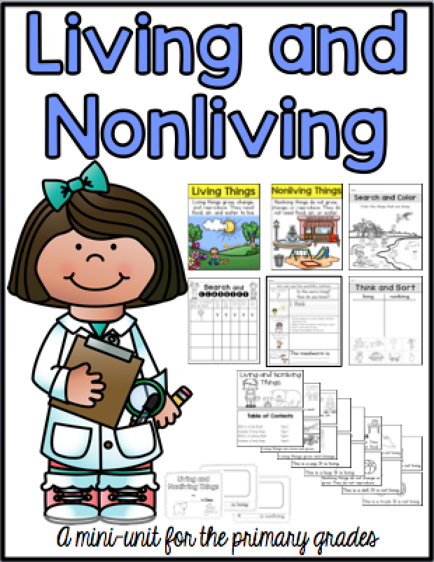Sarah's First Grade Snippets: Living and Nonliving Update