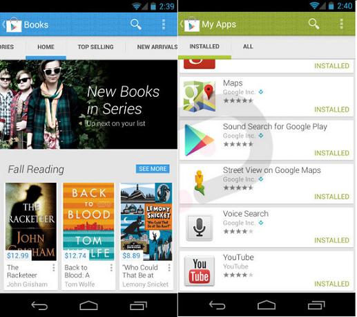Google’s Play Store v4.0 - Leaked Screenshots Google’s Play Store v4.0 May Soon Get Redesigned UI