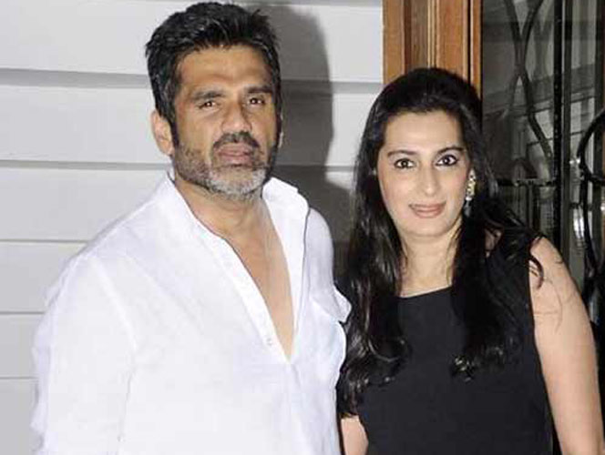 Sunil Shetty Wife Mana and Kids Pictures