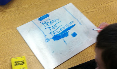 Writing on dry erase board (Brick by Brick) Writing on dry erase board (Brick by Brick)