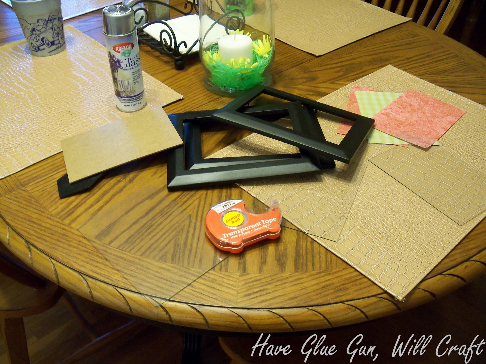 Have Glue Gun, Will Craft Faux Decorative Mirrors