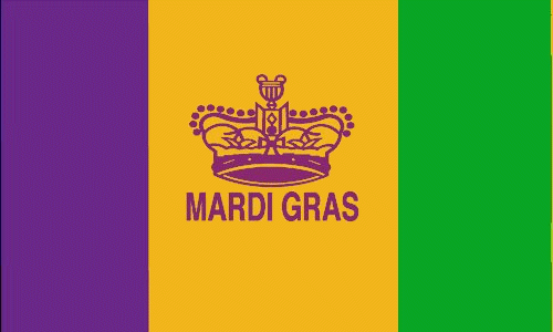 what are the three official colours of mardi gras