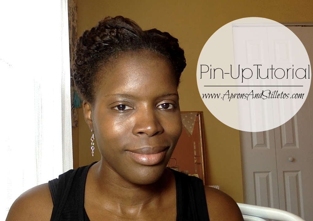 Natural Hair Pin Up Protective Style Tutorial
