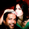 Katrina Kaif with Rocky S on the set of Lux Ad