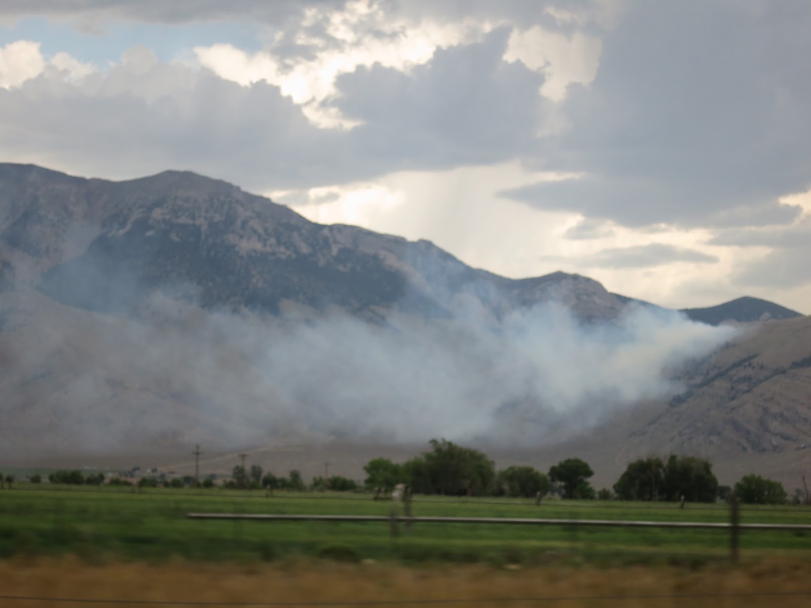 Mackay, Idaho 83251 Fire Above Moore, Idaho Just South of King
