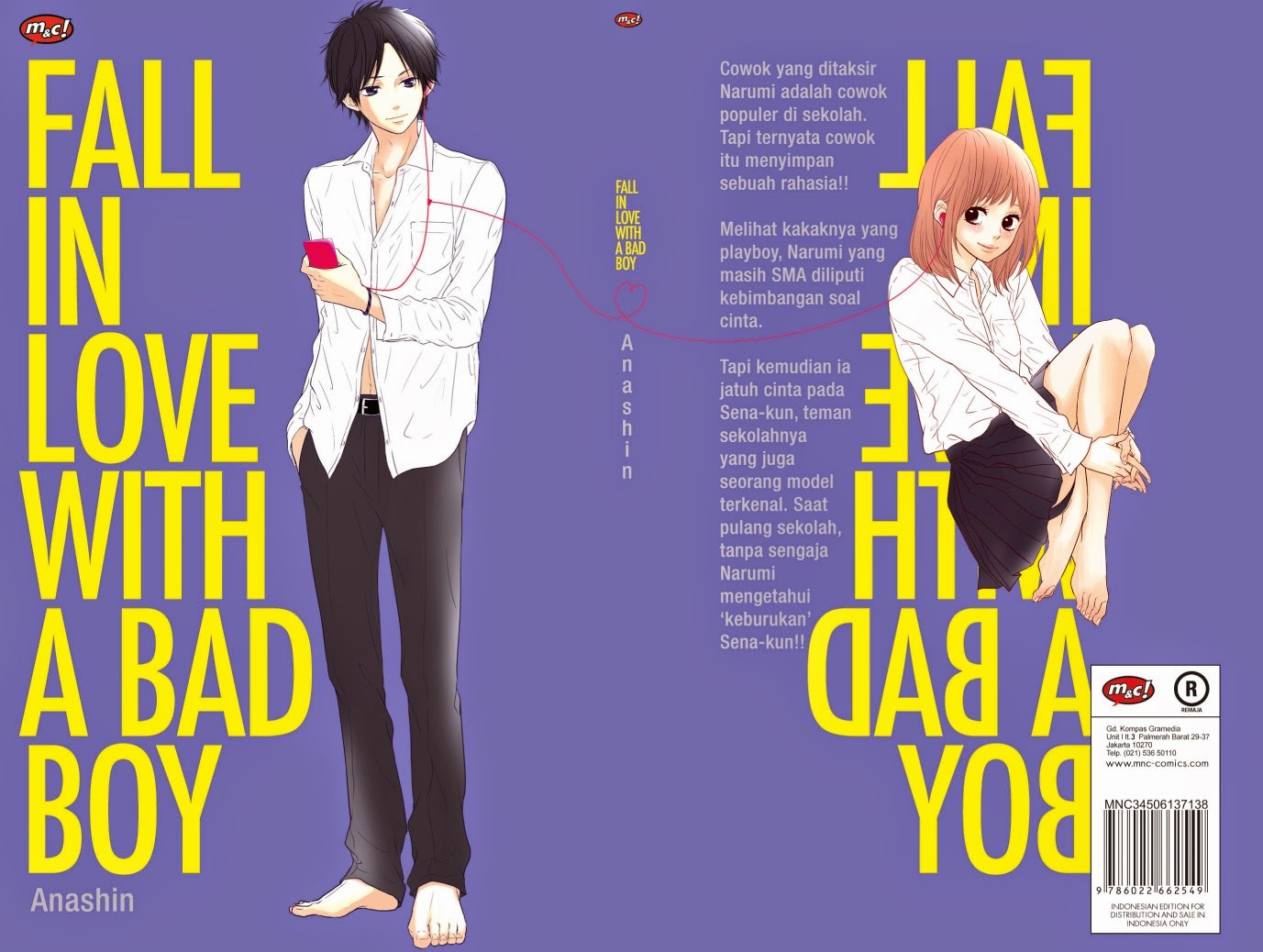 Anime Daisuki Sinopsis Fall In Love With a Bad Boy (Manga)