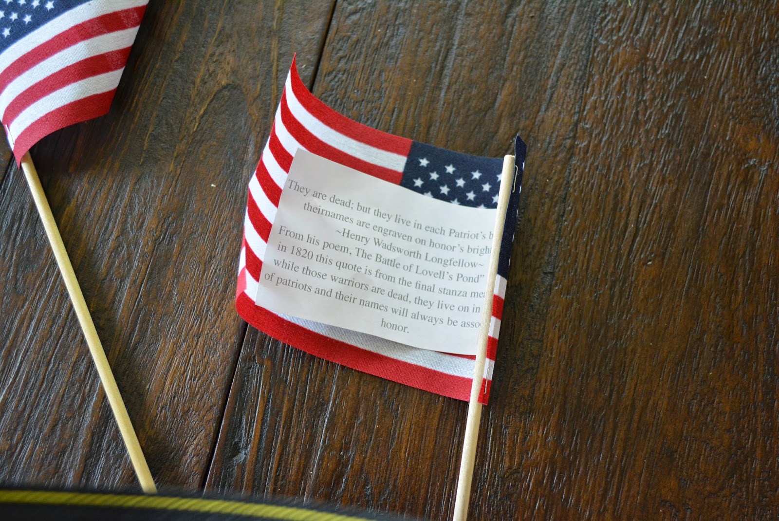 Easy & Meaningful Memorial Day Party Favor & Idea