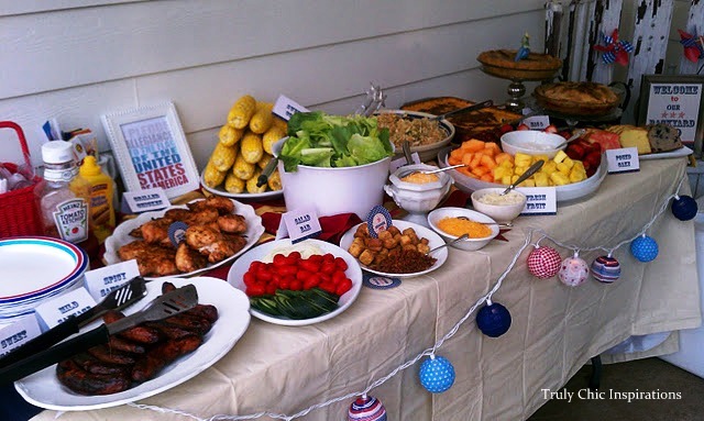 Cute Bbq Table Decorations Photograph Table For A Back